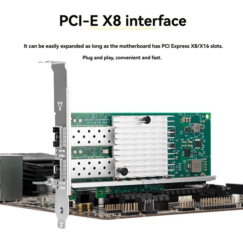 10Gb Sfp+ Pcie Network Card Dual Port - X520-DA1 Scheda di rete dual port